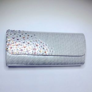 Benjamin Walk Evening Bag Clutch Silver
